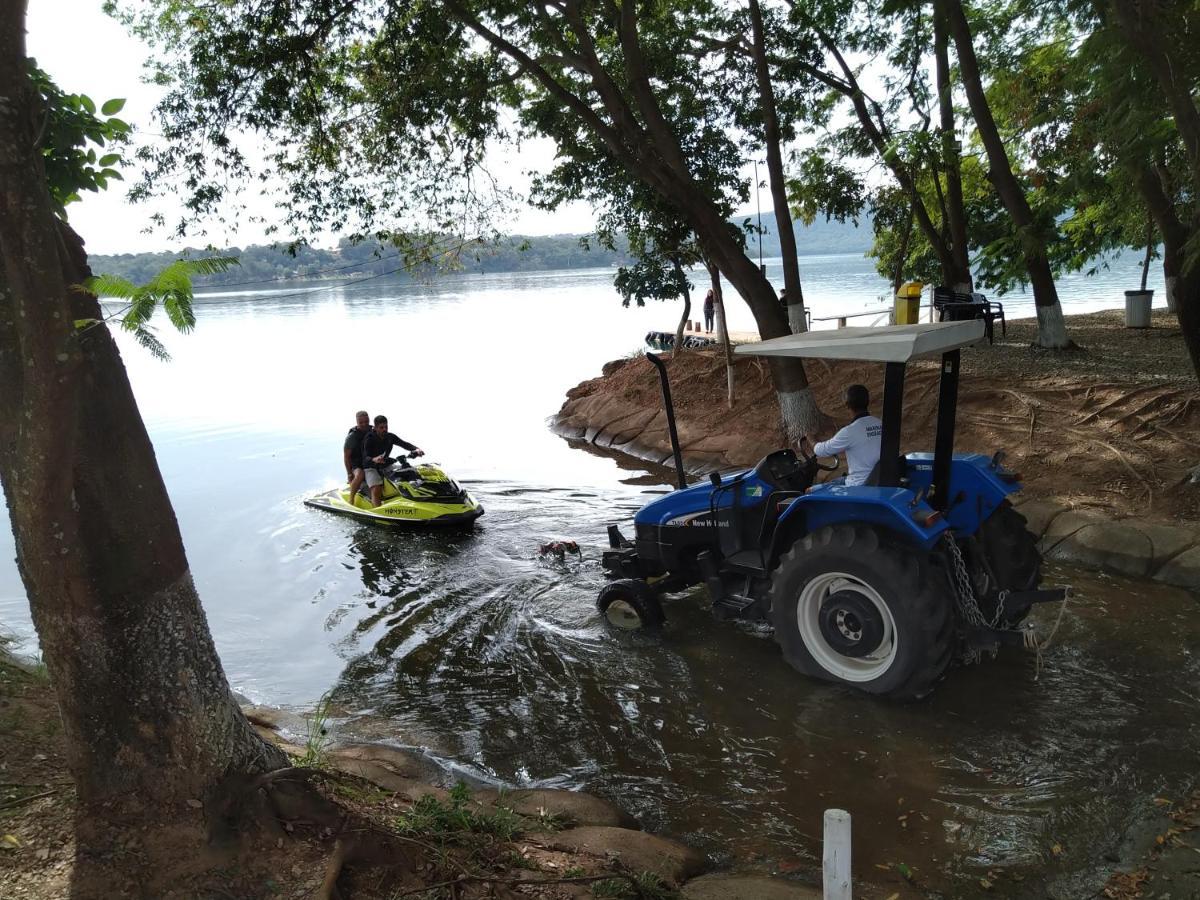Apartamento Do Lago, Com Churrasqueira Privativa , Cozinha , Internet Banda Larga, Rampa Barco E Jet, Pesqueiro - B101 Caldas Novas Kültér fotó